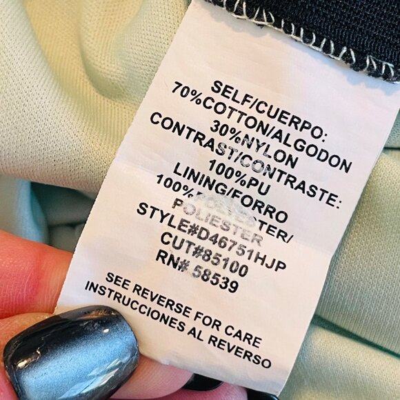 Black Lace Size 7 Sleeveless Dress Fit Flare Back Keyhole Green Speechless - Picture 10 of 14